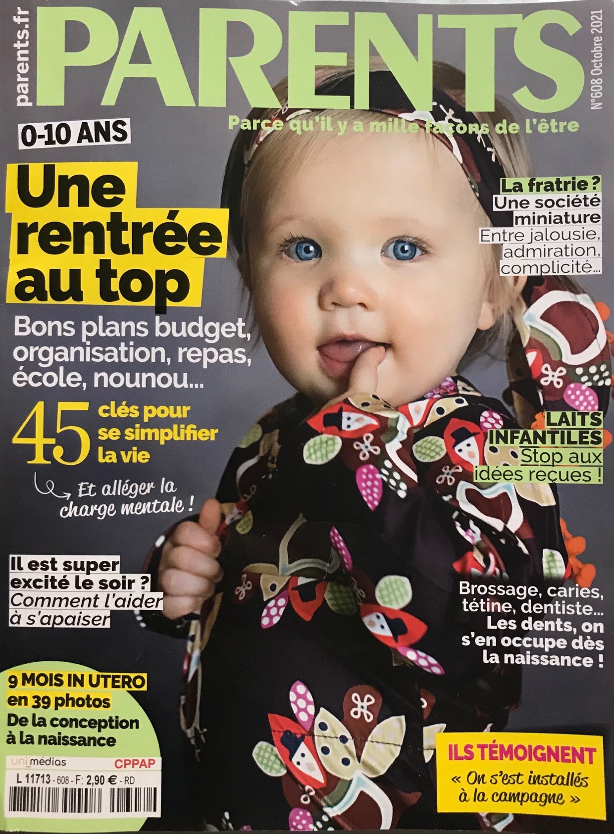 photo page de couverture magazine parents Image