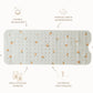 illustration composition tapis de bain pêche