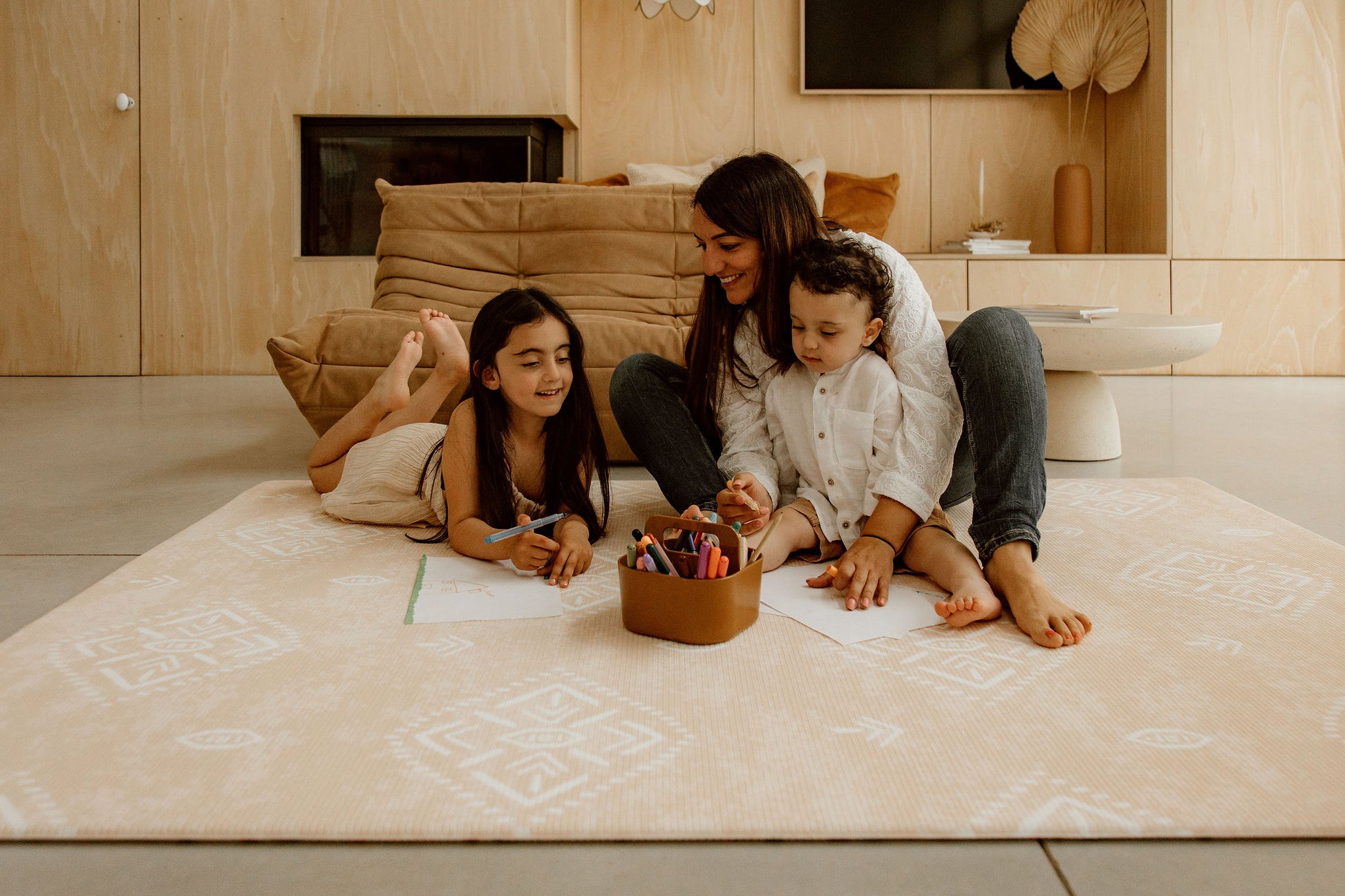 tapis de jeu motif aztèque