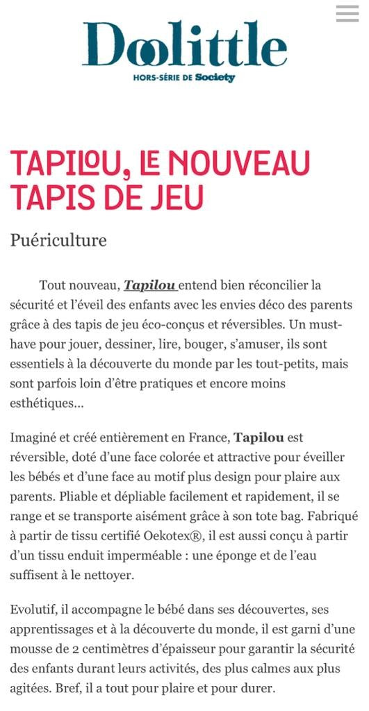 extrait d'un article de doo little Image