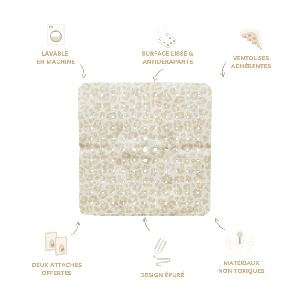 illustration avantages tapis de douche le léo tapilou