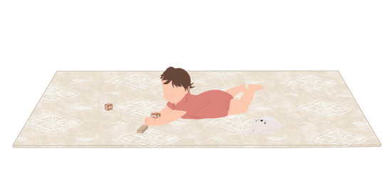 illustration bébé sur tapis de jeu xl tapilou