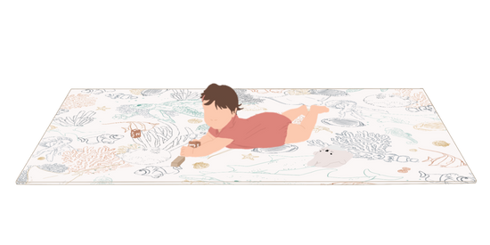 illustration bébé sur le tapis de jeu xl tapilou