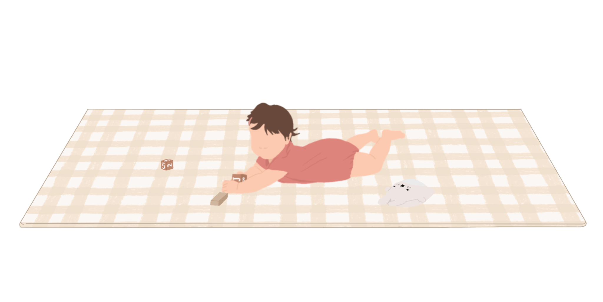 illustration tapis de jeu pour bébé Image