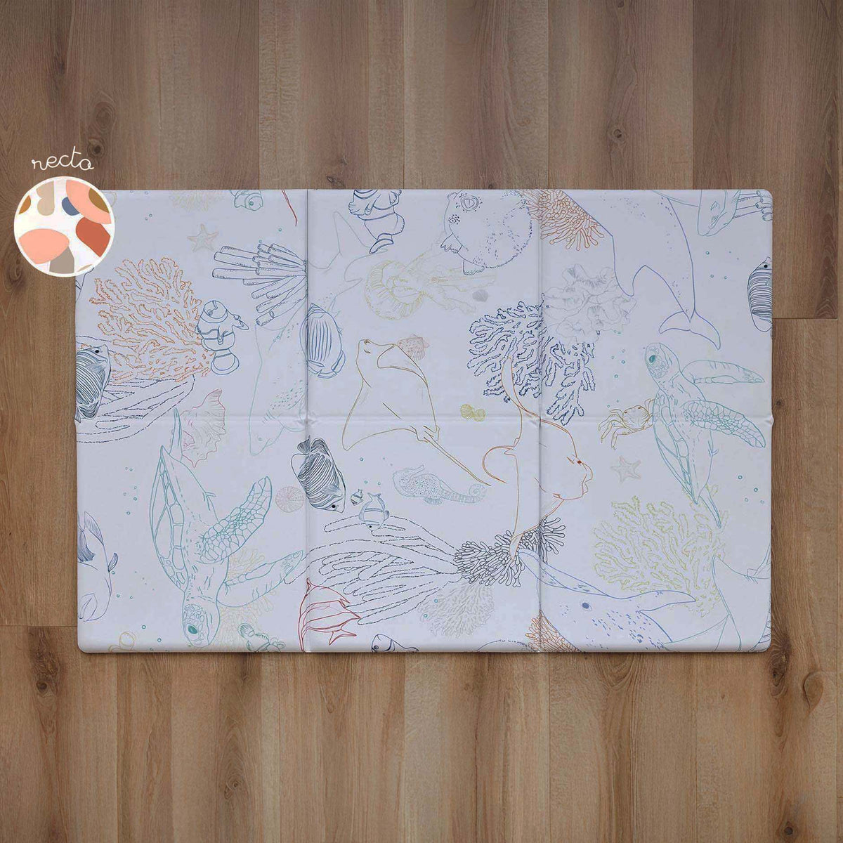 tapis de jeu pliable le bubulle recto et verso