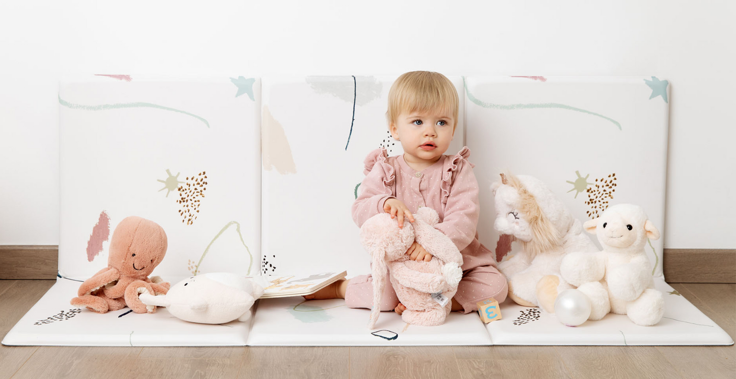 Tapis d'Eveil Pliable Réversible Bébé Lion & Forêt par Kidolo - K