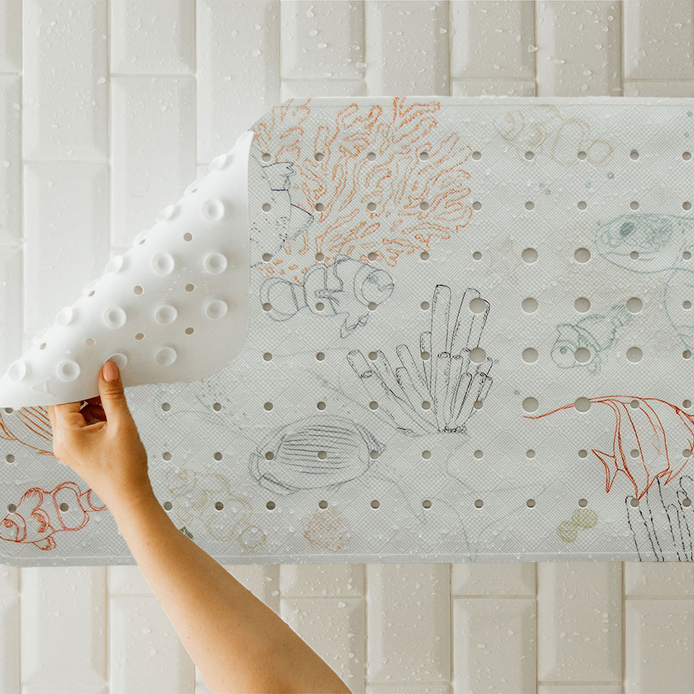 Tapis de bain antidérapant avec témoin de température Grenouille Tapis de bain antidérapant avec témoin de température Grenouille