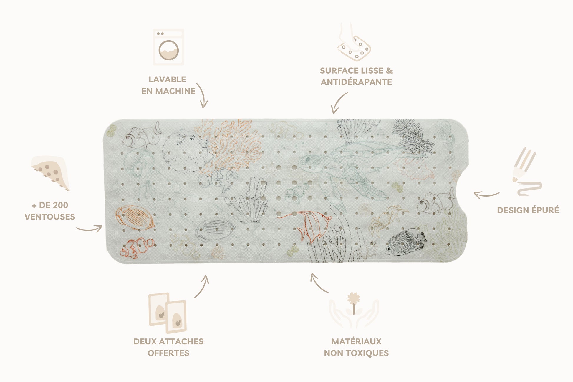 illustration composition tapis de bain bubulle tapilou