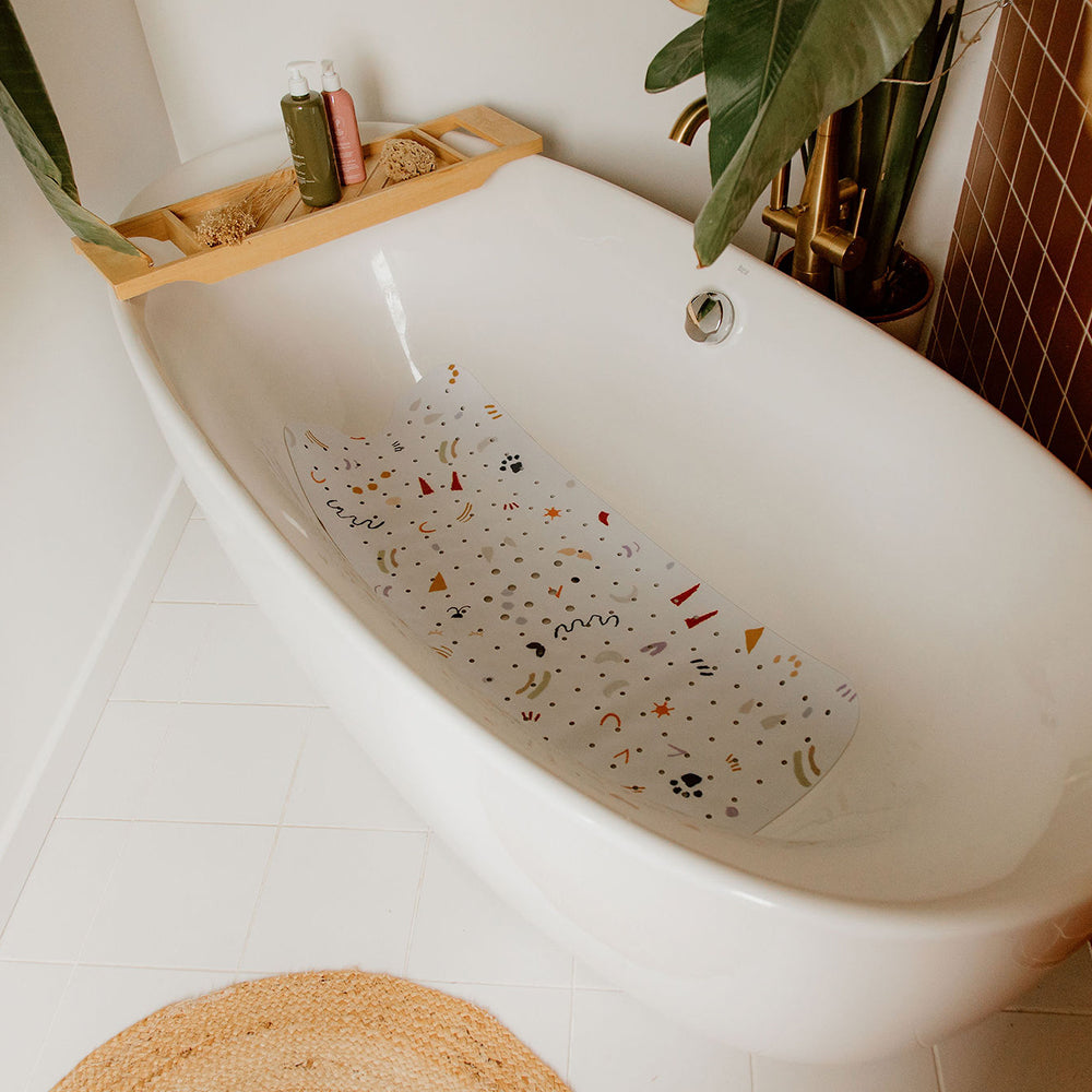 vue de loin tapis de bain le méli-mélo