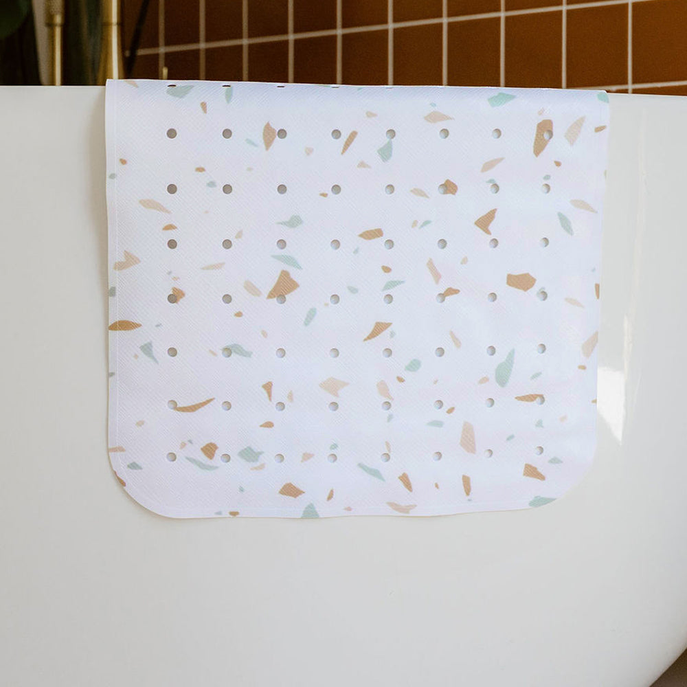 tapis de baignoire motif terrazzo tapilou