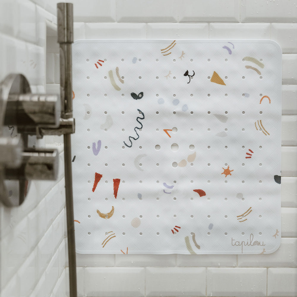 tapis de douche épuré dessin enfant tapilou