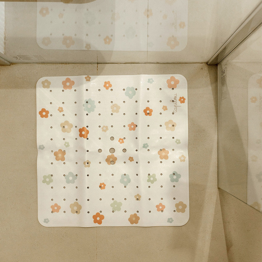tapis de douche le floral dans une douche tapilou