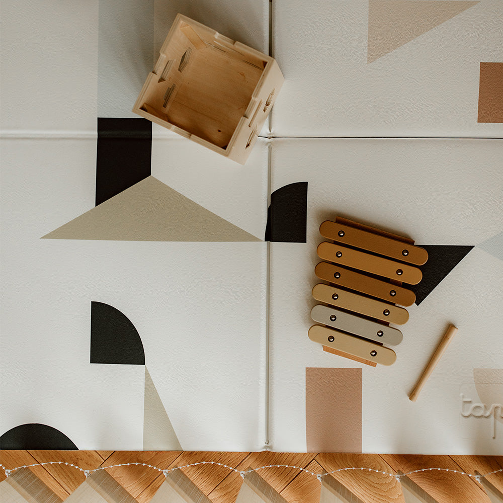 zoom tapilou pliable le savana motifs géométriques