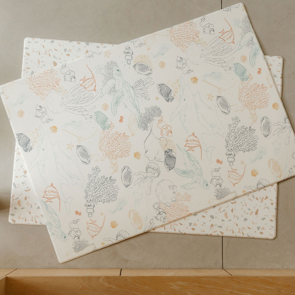 tapis de jeu xl le coquillage recto et verso