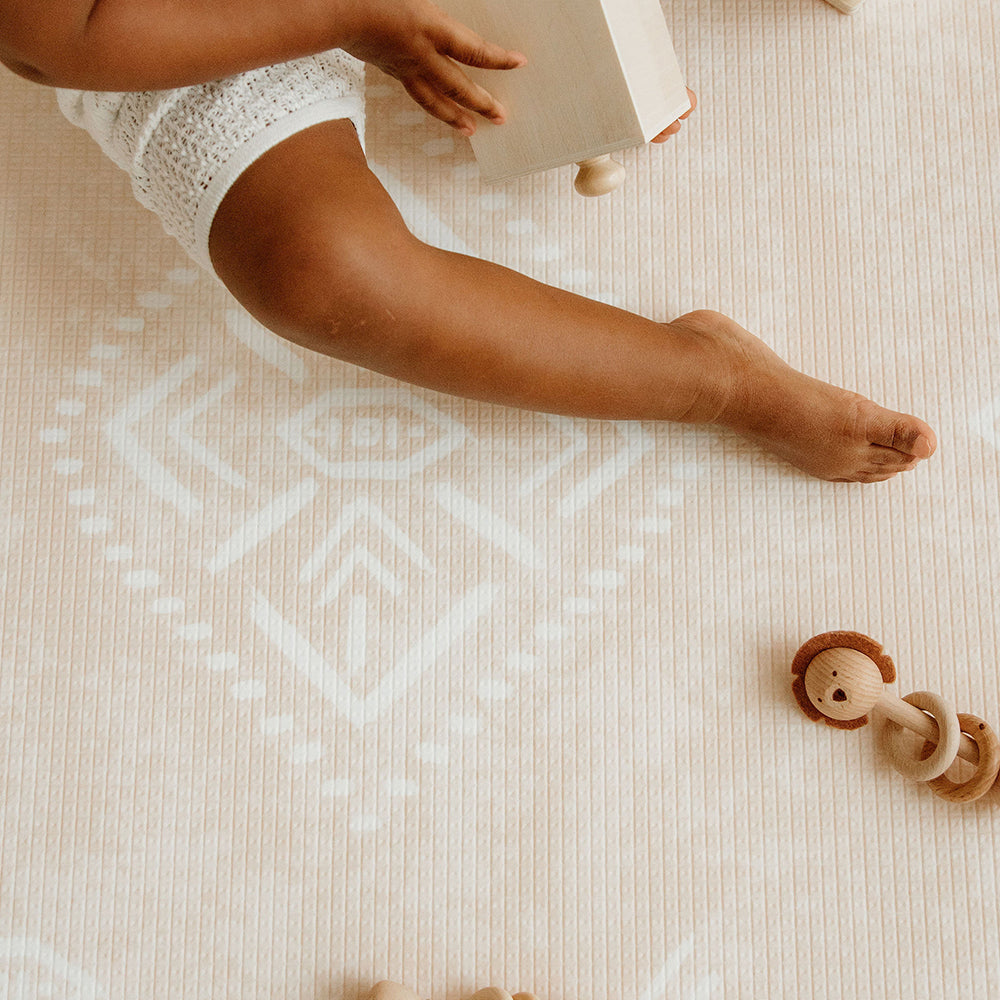 zoom motif bohème tapis de jeu xl