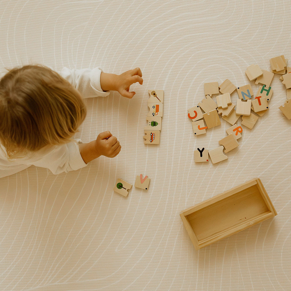 zoom motif épuré tapis de jeu xl tapilou