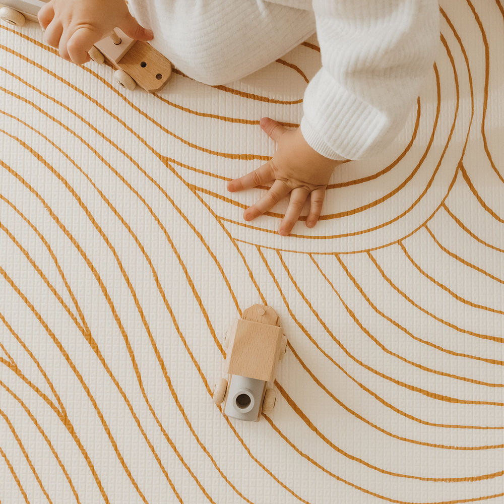 zoom motifs design tapis de jeu xl l'oasis