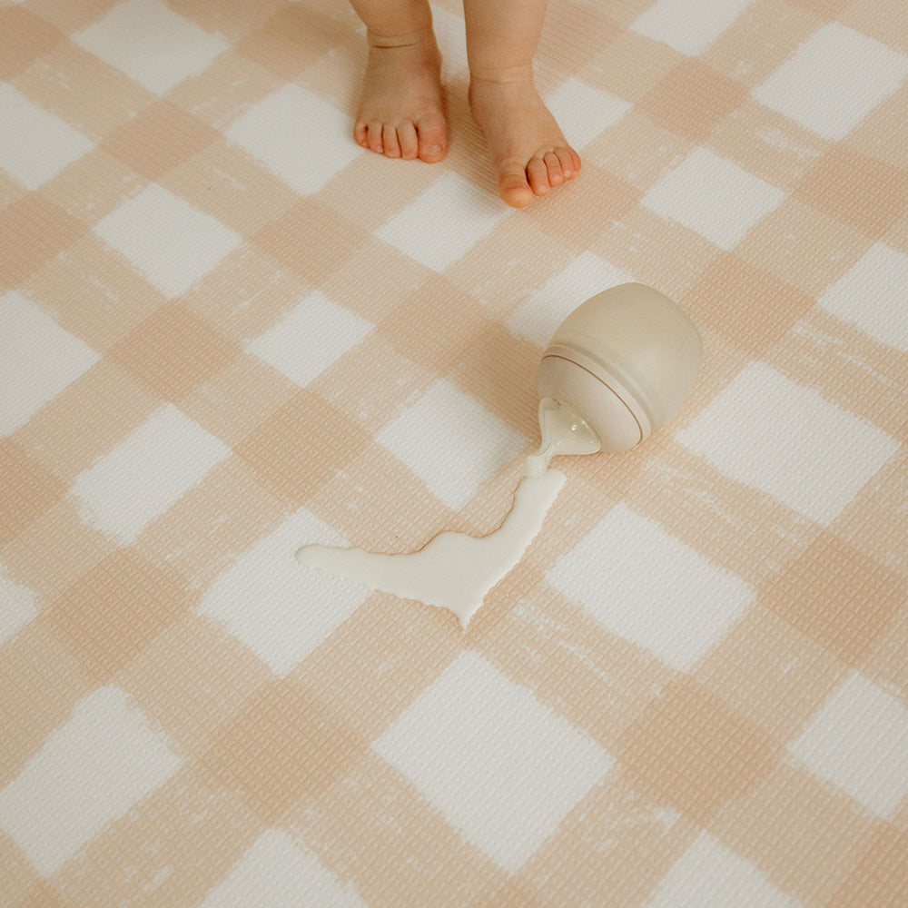 zoom motif vichy et imperméabilité