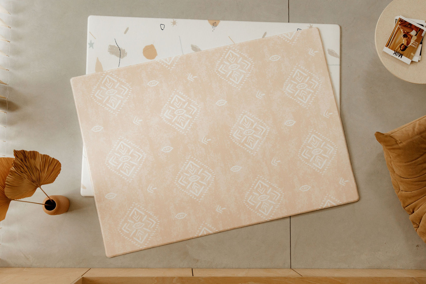 deux tapis de jeu xl tapilou superposés