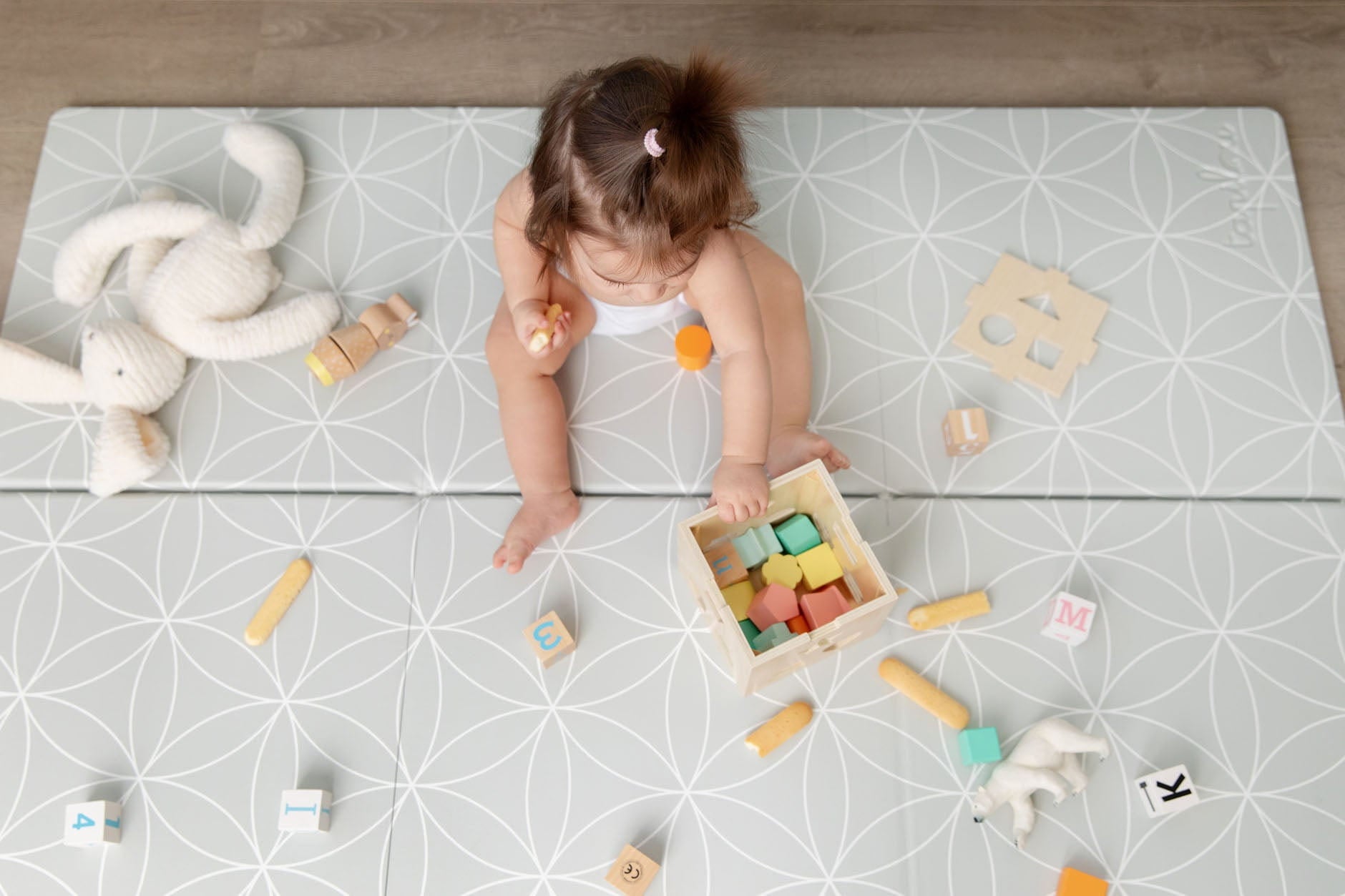 tapis de jeu réversible le bambou